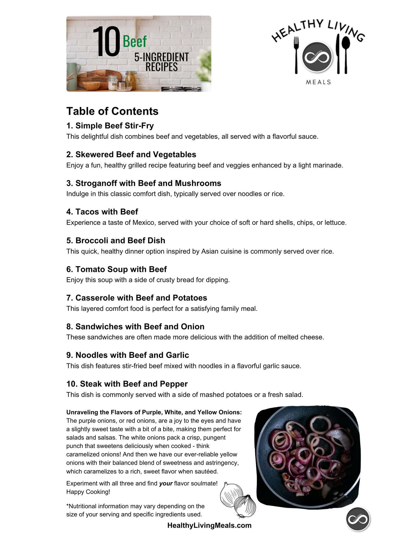 Bundle: Beef - I Like It With A Side of Lime - Kitchen Towel | 10 Beef Recipe Pack - eBook - Fall