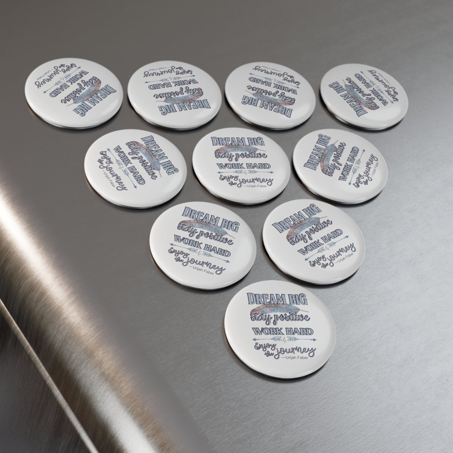 Embrace Your Dreams: No Goal is Too Big or Small | Button Magnet - Round
