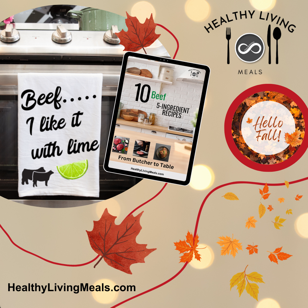 Bundle: Beef - I Like It With A Side of Lime - Kitchen Towel | 10 Beef Recipe Pack - eBook - Fall