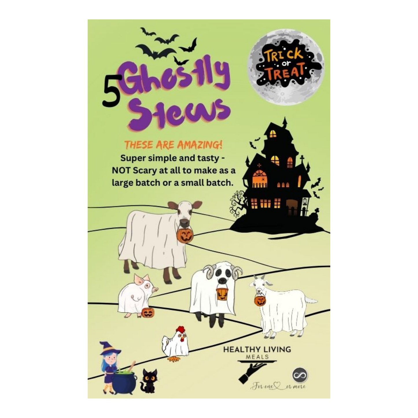 5 Ghostly Stews Recipe Pack | Holiday Meal and Treat Series - Halloween