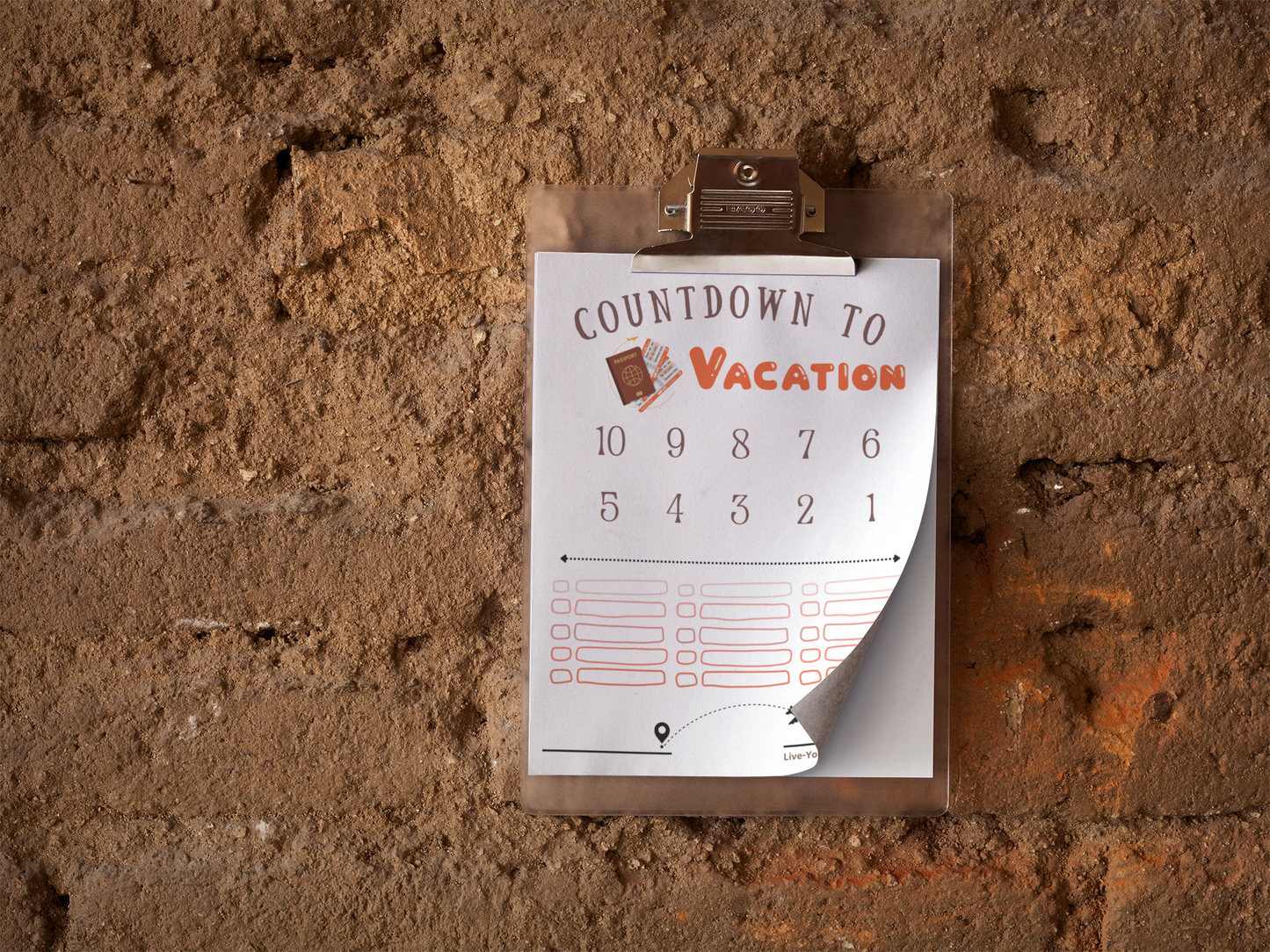 Countdown to Vacation Checklist - 2-pack - digital download