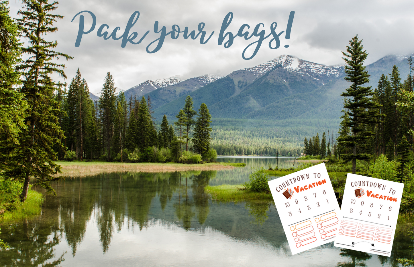 Countdown to Vacation Checklist - 2-pack - digital download