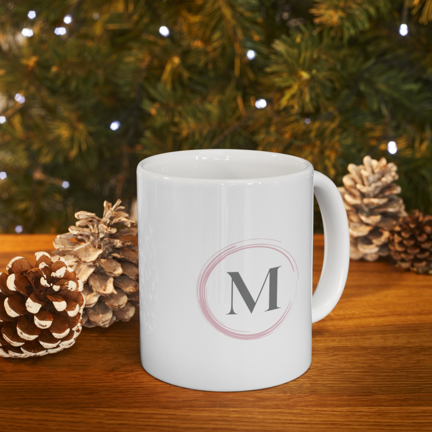 My CEO Life - Ceramic Mug 11oz - Monogram - M  - white