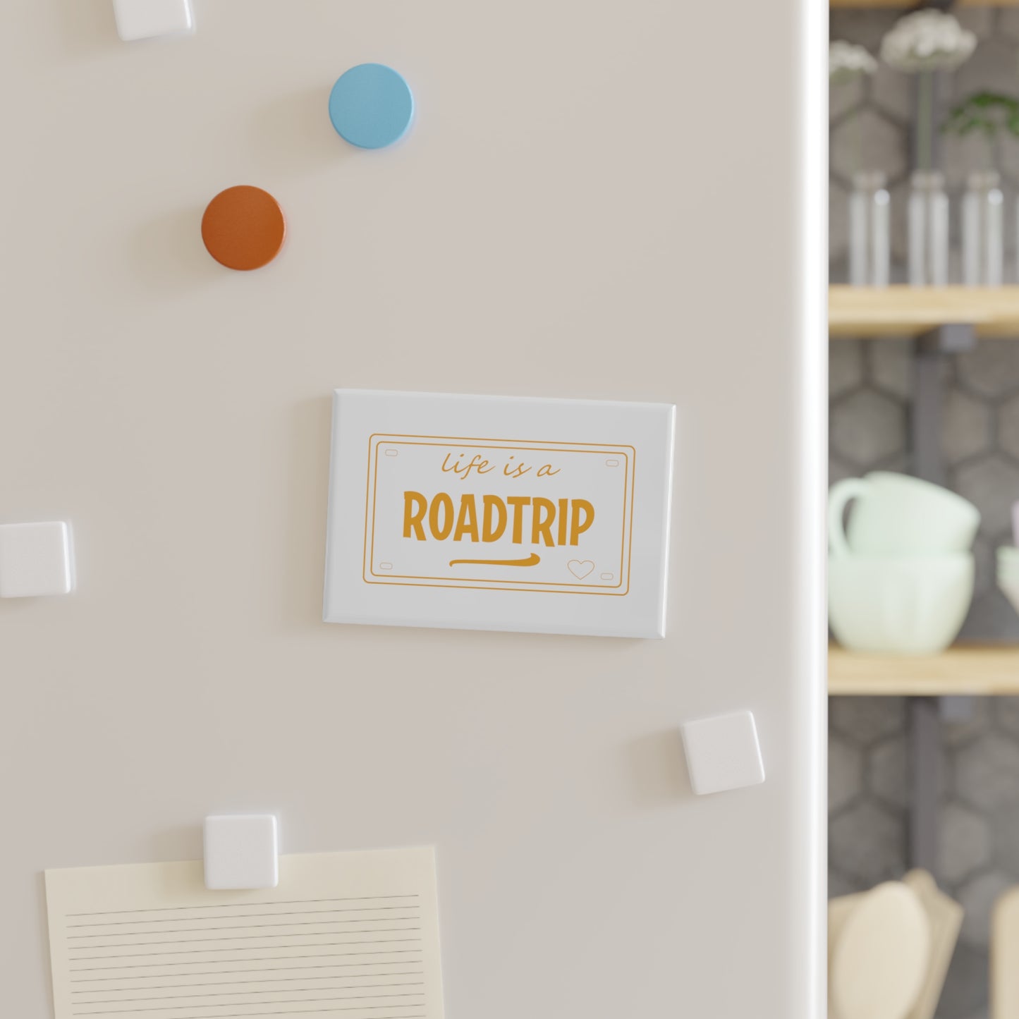 Life is a Road Trip | Button Magnet - Rectangle