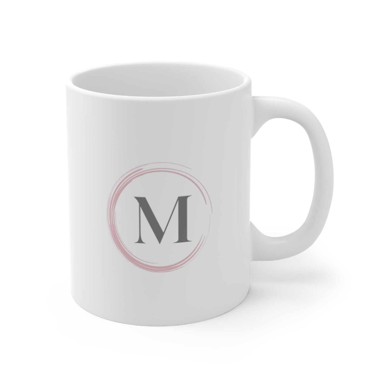 My CEO Life - Ceramic Mug 11oz - Monogram - M  - white