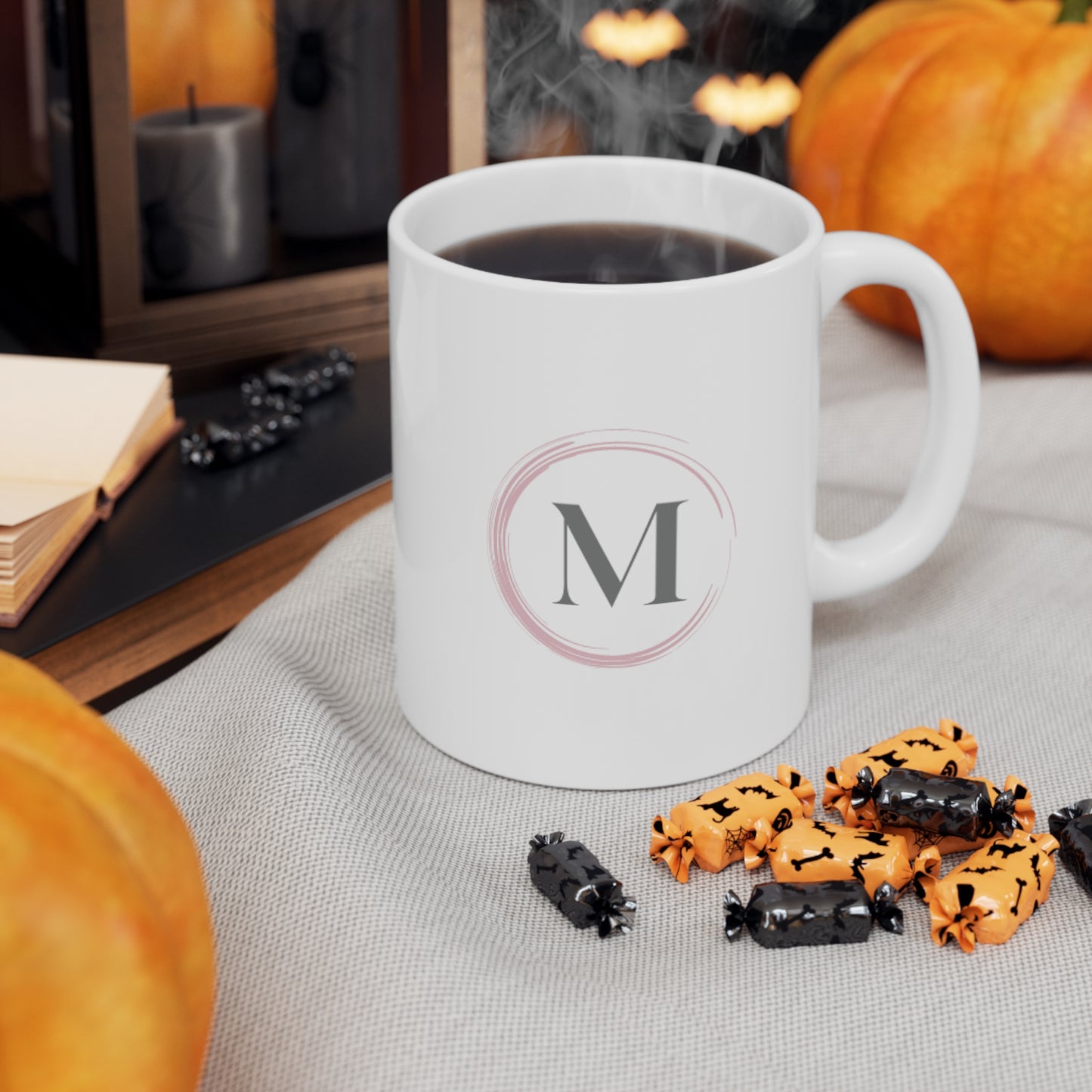 My CEO Life - Ceramic Mug 11oz - Monogram - M  - white