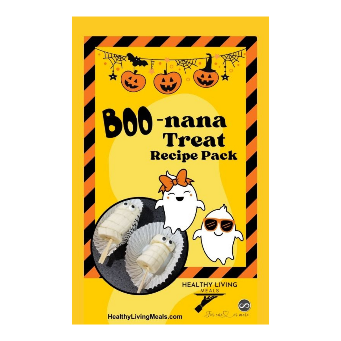 Bundle: I Am Here for the Beef and Boo's Wine Bag and Boo-nana Treat Recipe Pack - Halloween