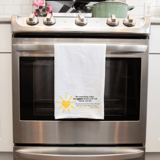 Do Something Today - Kitchen Towel - Sunshine