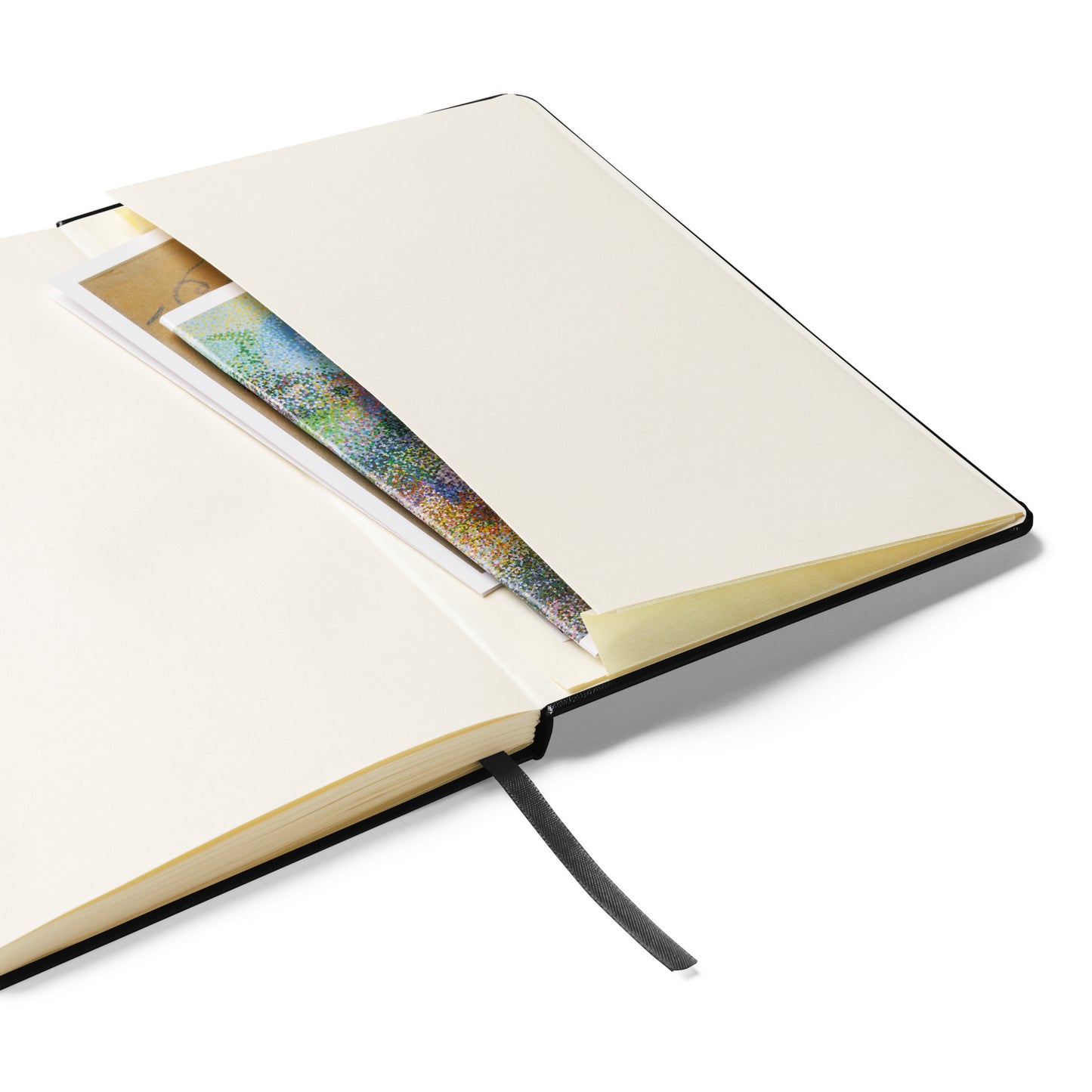Thankful Grateful Blessed - Hardcover - Bound Notebook - Black with Strap
