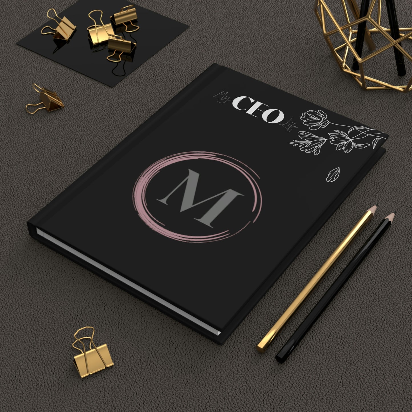 My CEO Life - Hardcover Lined Journal - Monogram - M