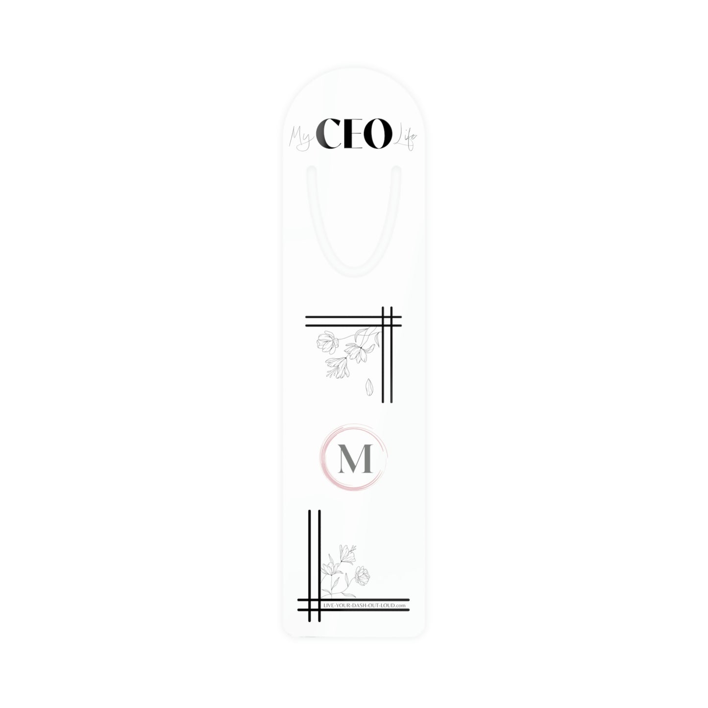 My CEO Life - Monogram - Bookmark - M