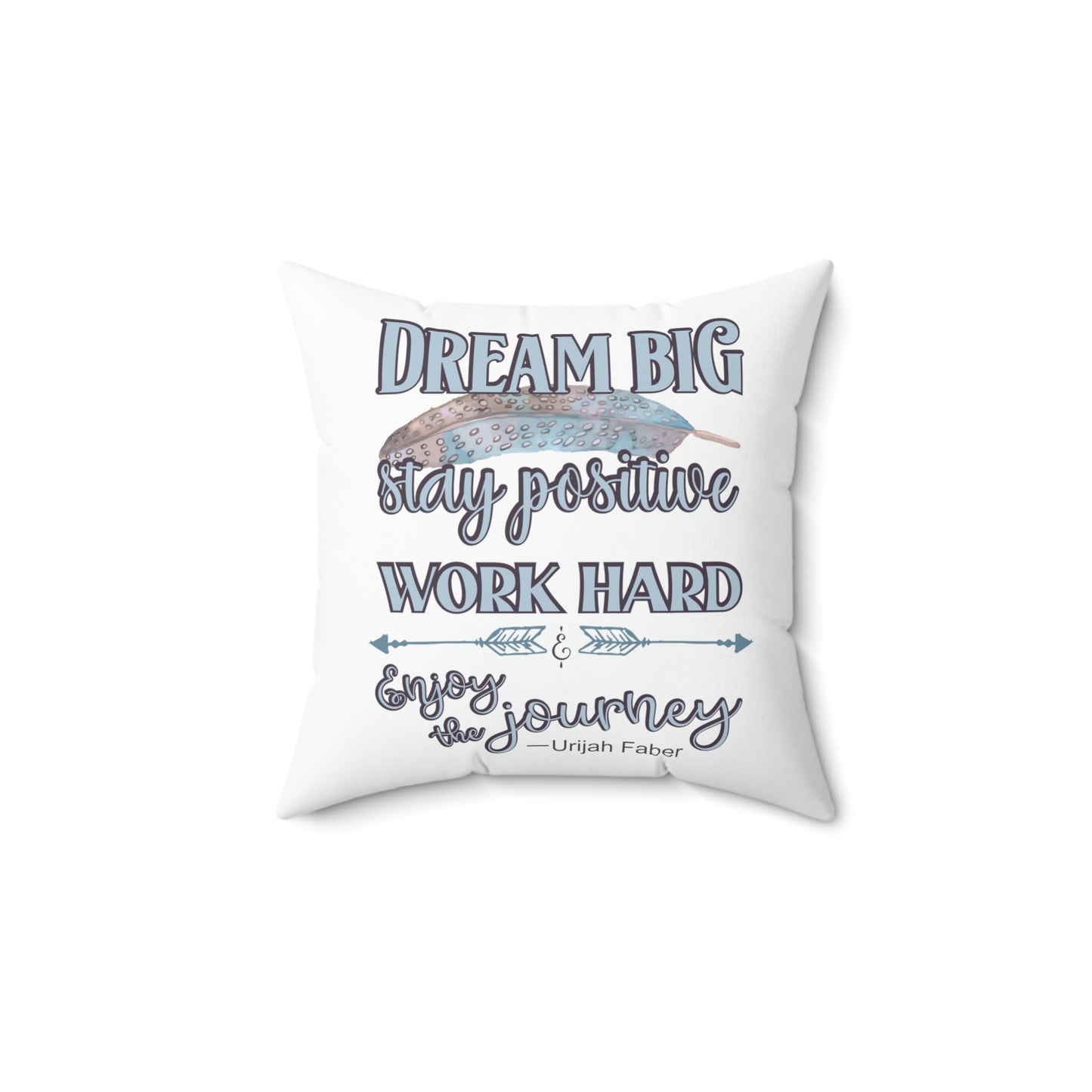 Dream Big - Faux Suede Square Pillow