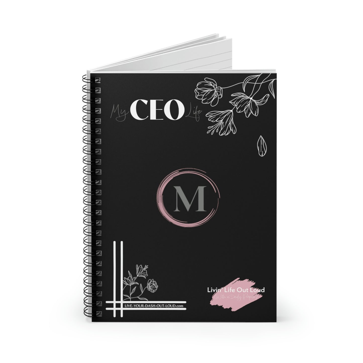My CEO Life - Spiral Notebook - Ruled Line - Monogram