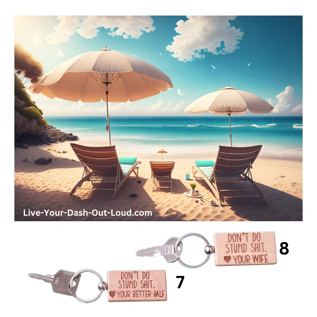 Don't Do Stupid Shit - wooden key chains - Silver/Bamboo