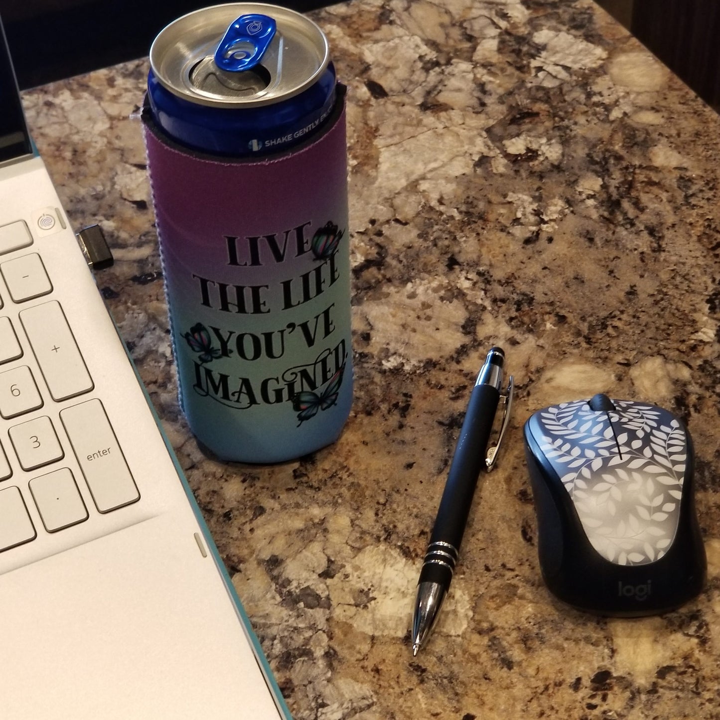 Live the Life Koozie - Tall
