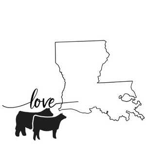 State Outline - Love Beef - Patch Only