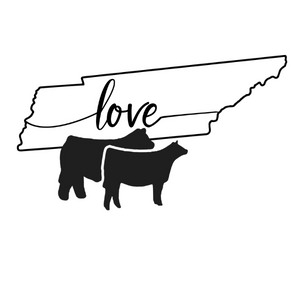State Outline - Love Beef - Patch Only