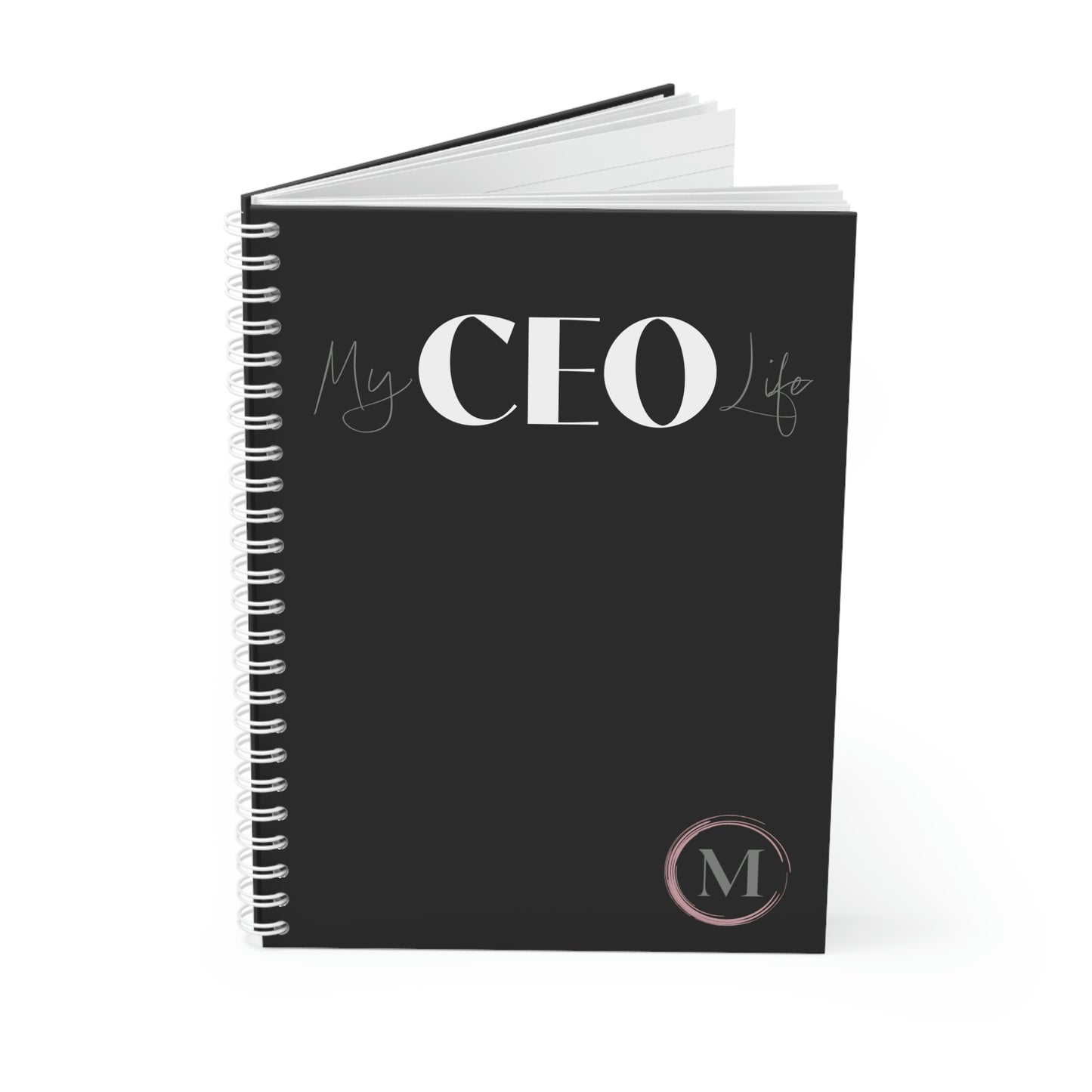 My CEO Life - Wide-ruled - Spiral Notebook - Monogram - M